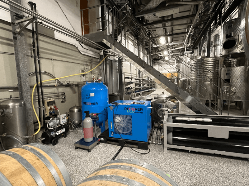 s těžba CO2 WineGAS